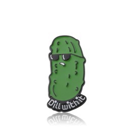PLITI Funny Pickle Gift Pickle Food Gift Vegetables Gift Dill With It Brooch Pin For For Pickle Lover (Dill Pickle pinCA)