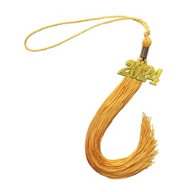 2025 Graduation Tassel, Black Tassel 2025 with 2025 Year Gold Charms for Graduation Cap Tassel Charms for Graduate Hat Ceremonies Accessories