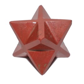 Sian Crystals Red Jasper 8-Point Merkaba Star for Focus/Red Jasper Stone/Stamina/Physical Strength/Balances The Root Chakra/ 45mm (1.75 inch) Large Size Merkaba/Handmade
