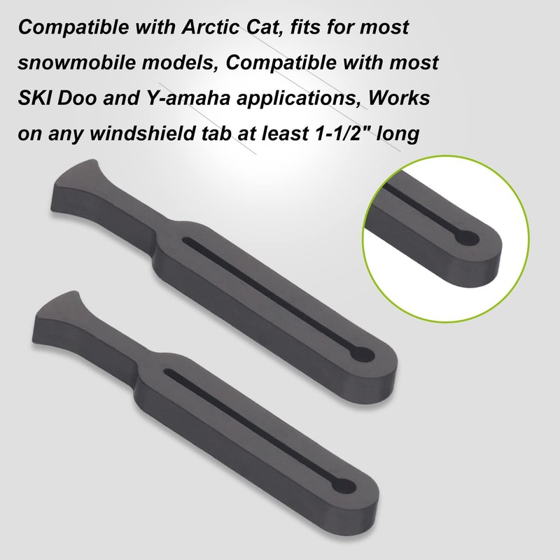 12 Pack Universal Snowmobile Windshield Straps Work on Most Late