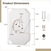 Vinyl Siding Light Mounting Blocks, PVC Built-in Electrical Box Mounting