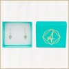 Aretes | Aretes Arracada de Hojas con Zirconia verde en
