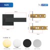 XFORT Quad Passage Knob Set Polished Brass, Door Knob for