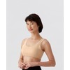 Selvan 100% Cotton Smooth Knit Bra with Soft Cups, Beige,
