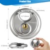 Travate Keyed Alike Disc Padlock, 6PCS Stainless Steel Discus Lock
