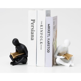 Artconal - Estatua de pensador de libros de lectura para biblioteca de estudio, estantería de lectura para decoración de nook, para amantes de los libros, lectores de club, regalos de agradecimiento