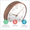 Mebus Wall Clock, Plastic Aluminium, White, 30 cm