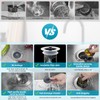 Hibbent 2 Pack 3 in 1 Kitchen Sink Drain Strainer,