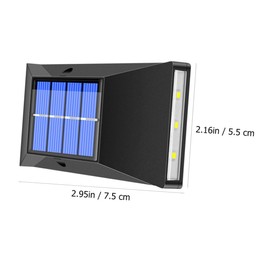 Operitacx 2 Stück Solar-Wandleuchte Terrassenleuchten Solarleuchten im Freien Lampe Solar-LED-Licht Außenwandleuchte solarbetriebenes licht Abs Yellow