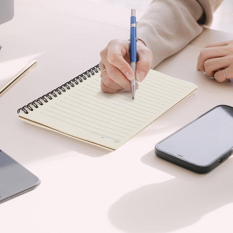 Eidoct 5 Pack Spiral Lined Notepad A5, 120 Pages 60