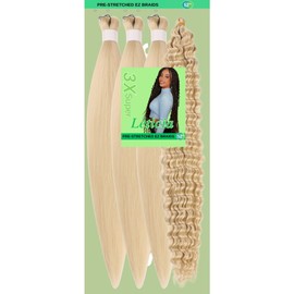 Blonde Braiding Hair for Boho Braids 4 Packs 26 Inch Pre Stretched Knotless Braiding Hair