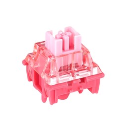 Ranked RS-1 Pro Mechanical Key Switches for Mechanical Gaming Keyboards | 5-Pin PCB Mounted | Pre-Lubricated | Silent Linear 53cN by Haimu (Pro Silent Red, 90 Pieces)