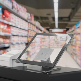 WEARSON Adjustable LCD TV Stand Folding Metal Monitor Desk Stand with VESA Hole 75x75mm&100x100mm (WS-03A2)