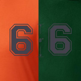 Números para planchar de 8 pulgadas de color blanco y negro para ropa, números de jersey, números grandes para planchar para números de transferencia de calor de jersey para uniforme deportivo