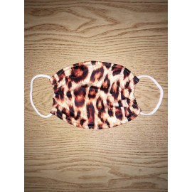 New Brown Black Beige Animal Print Face Mask