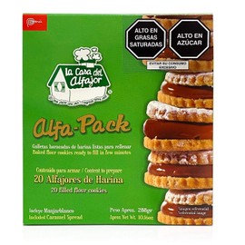 Caja de 20 Alfajores de Harina Peruanos La Casa del Alfajor Listos para rellenar | 20 Peruvian Baked Flour Cookies Ready to fill