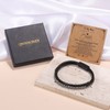 QWNHONEY Bracelets for Men to My Husband Morse Code Bracelet