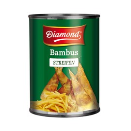 DIAMOND Bamboo Strips, Pickled Asia Vegetables in Glass, Suitable for Wok Dishes, Low Carb - 1 x 370 ml