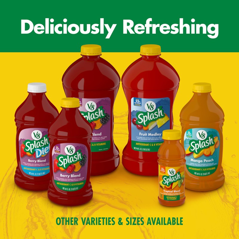 V8 Splash Orange Pineapple Flavored Juice Beverage, 64 fl oz
