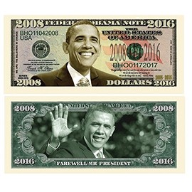 American Art Classics Set of 100 - Barack Obama 2008-2016 Commemorative Dollar Bill