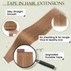 Benehair Tape-In Real Hair Extensions, 16 Inch Tape-In Hair Extensions,