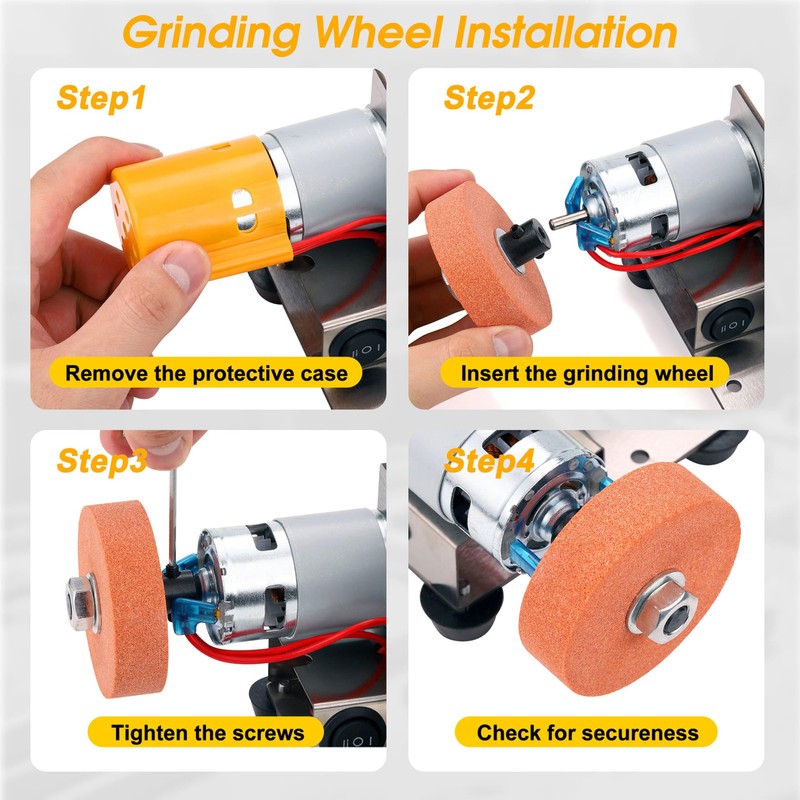 Mornajina Mini Belt Sander for Knife Making, 3 IN 1
