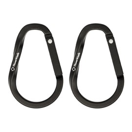 Thous Winds Carabiner, Climbing Hook, Ultra Lightweight 5g, Load Capacity 5kg, Waterproof, Stylish, High Strength Aluminum Alloy, Strong, Sturdy, Rust-Proof, Outdoor, Camping, 2-Piece Set