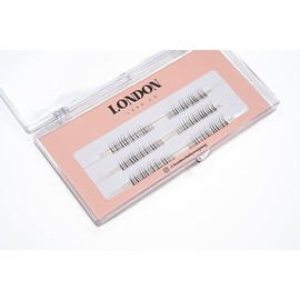 London Lash Co Bottom Lashes – Classic Lower Eyelash Extensions | Soft, Lightweight 1D & 2D J Curl Lash Trays for Professional Lash Artists | Black, Mixed Lengths (1D - J Curl)
