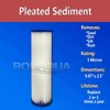 Ronaqua Pleated Sediment Water Filters 6 Washable 5 Micron Cartridges