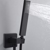Wall Mounted Shower Set Black High Pressure Shower Head with