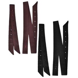 Showman Premium Quality Nylon Off Billet & Tie Strap Set (Black)