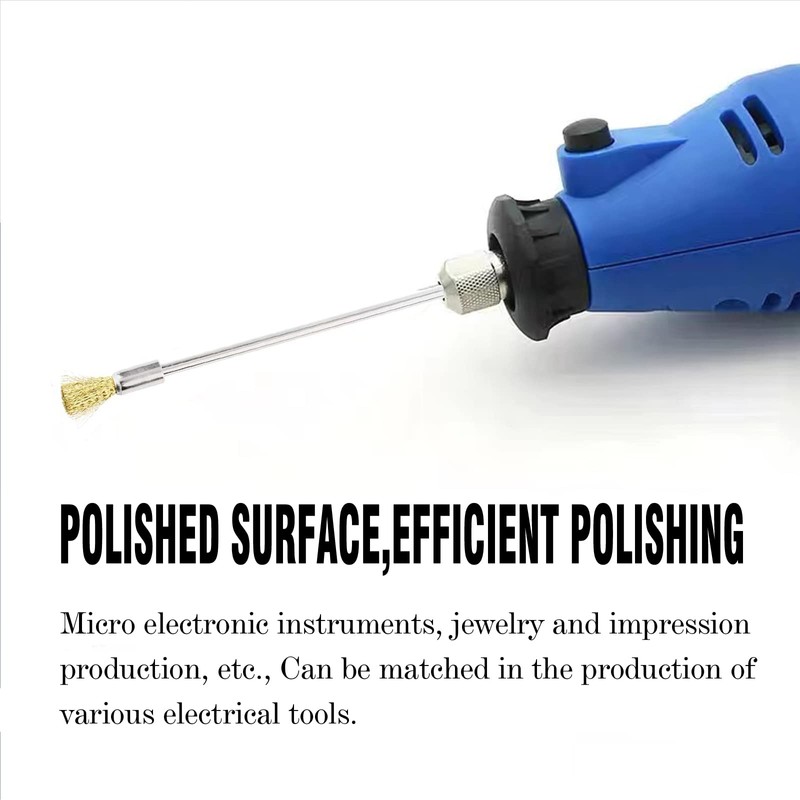 10 Pieces Extended Stainless Copper Wire Cleaning End Brushes Pen