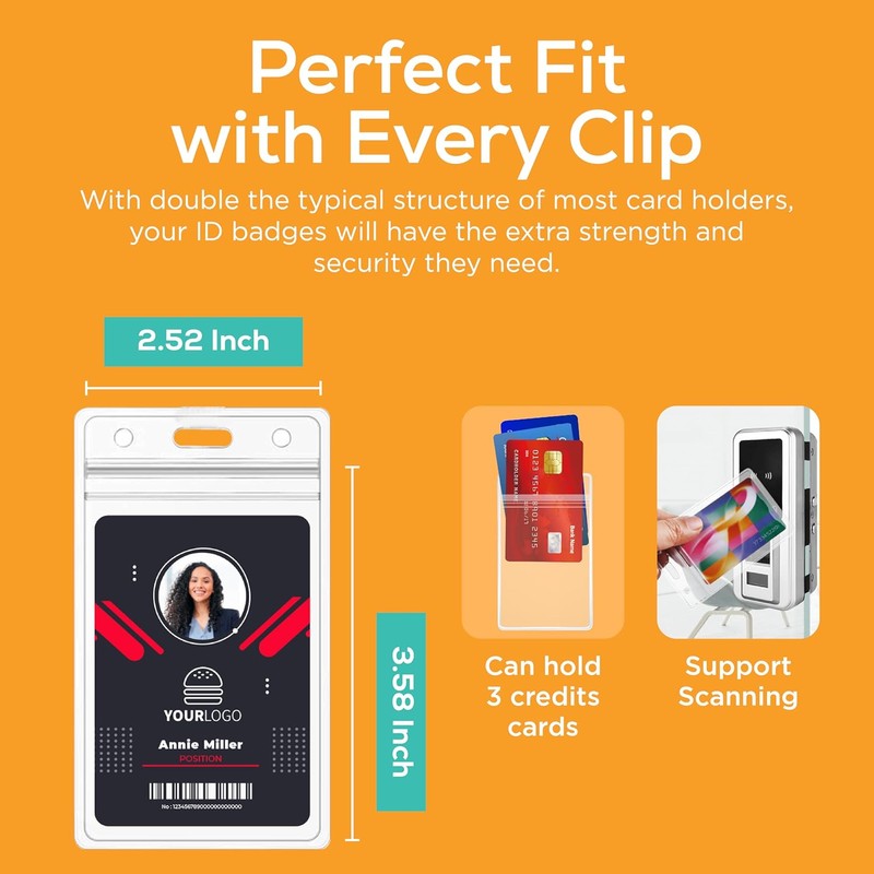 "Soportes Retráctiles de Tarjetas con Clip y Cordón – Paquete