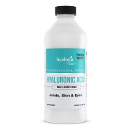 Professionals Series - Hyaluronic Acid Dietary Supplement, Whole Body Hydration - 100 mg Ingestible HA Liquid Supplement; Odorless, Tasteless & Preservative Free/Skin & Eyes - 10 oz