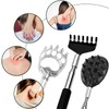 AHEJIOO Pack of 4 Back Scratchers, Stainless Steel Portable Telescopic
