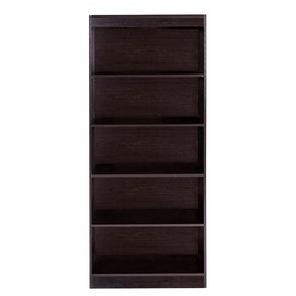 OneSpace Essentials 5-Tier Bookshelf, Espresso