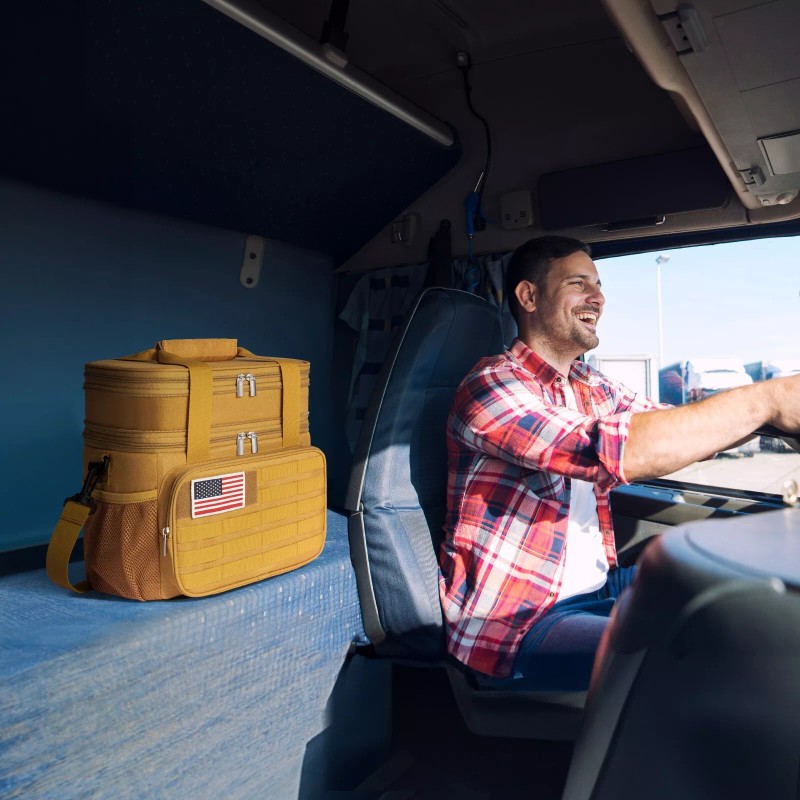 Lifewit Double Deck Tactical Lunch Box for Men, Expandable Leakproof