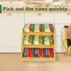 MinBoo Bamboo Can Rack Organizer, Kitchen Pantry Storage, 36 Can