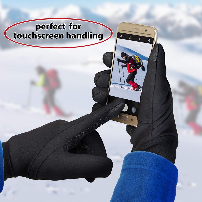 ALPIDEX Anti Slip Gloves Cycling Windproof Gloves Touchscreen Man Woman