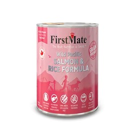 FirstMate Limited Ingredient Wild Pacific Salmon & Rice Formula Canned Dog Food, 12.2 oz
