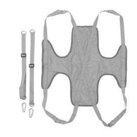 Pet Grooming Hammock Set Breathable Prevent Friction Adjust Straps Dog Harness Sling for Small Pets Grey L