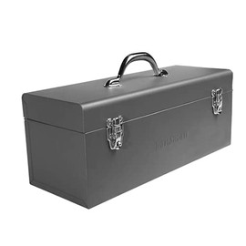 Edward Tools 17" Metal ToolBox - Heavy Duty Portable Tool Box with Organizer Tray and Handle - Solid Metal Locking Latches - Scratch Resistant Finish