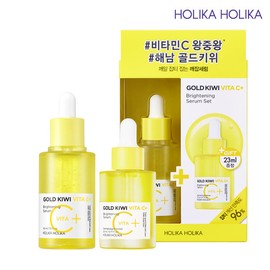 Holika Holika [Made with real domestic kiwi] Gold Kiwi Vita C+ Brightening Serum Special Set / 홀리카홀리카 [리얼 국내산 키위로 만든] 골드키위 비타 C+ 브라이트닝 세럼 기획세트