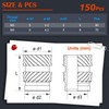 Ktehloy 150Pcs M3 Threaded Inserts, M3 Female Thread Metric Knurled