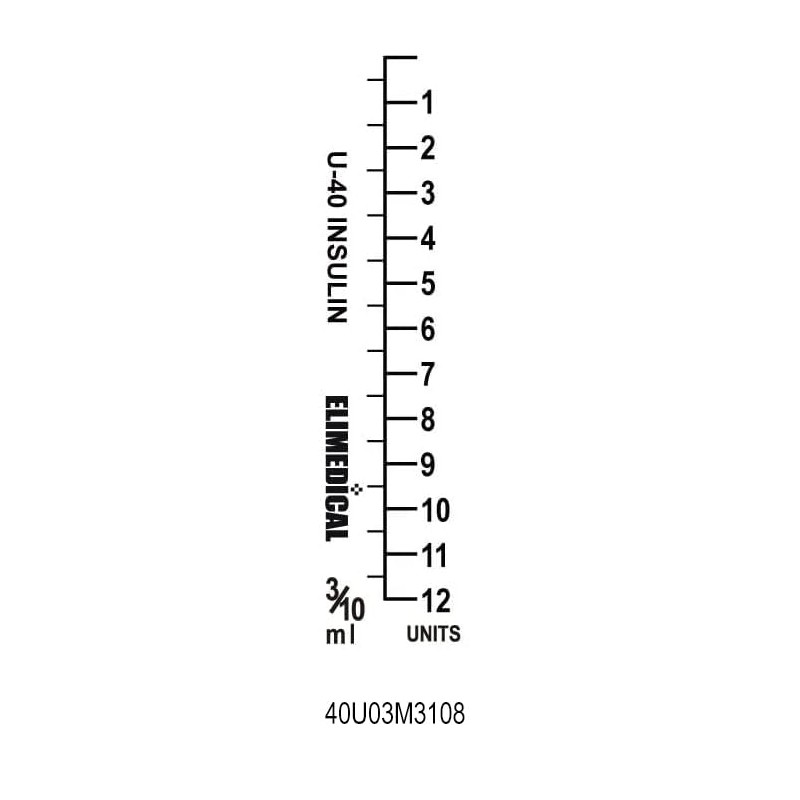 0.3ml 31g x 8mm Plastic Multiple Uses Measuring Tools U-40,