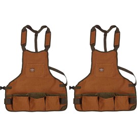 Bucket Boss Duckwear SuperBib Work Apron in Brown, 80200 (Тwo Рack)