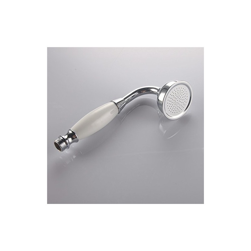 Brass Shower Head Traditional Victorian Style Handheld Shower Sprayer Chrome