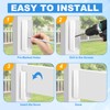 Nuanchu 10 Pack Vinyl Fence Rail Mount Brackets 1-1/2" x