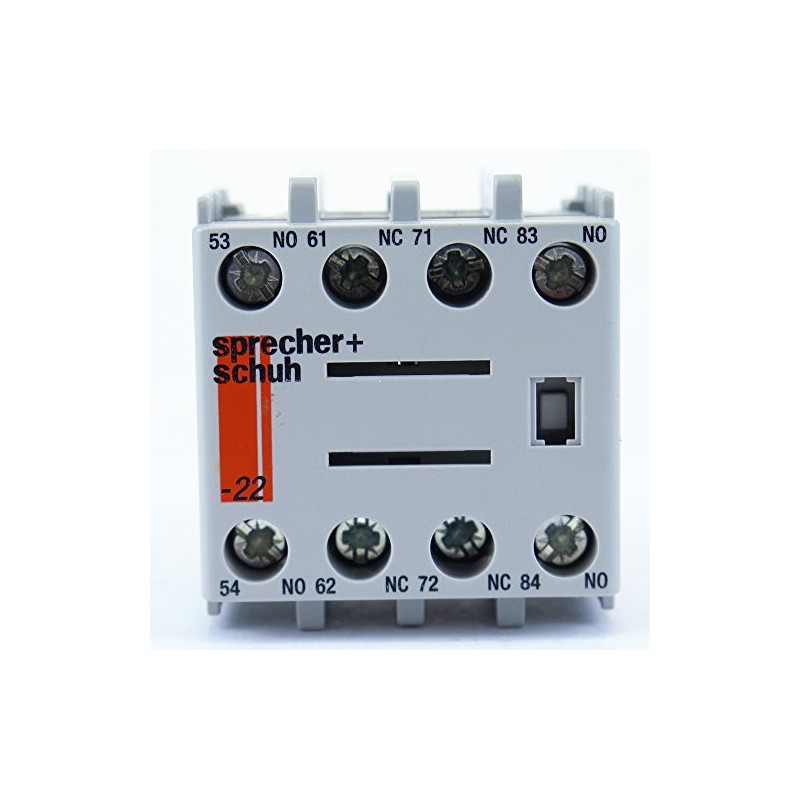 SPRECHER & SCHUH CS7-PV-22 Front Mount, 690V, Auxiliary Contact, 2NO/2NC,