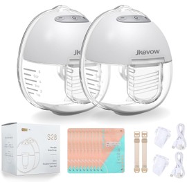 Milchpumpe Elektrisch, Jkevow Milchpumpe Handsfree mit 2 Modi und 9 Saugstufen, Mehr Milch Extrahieren, Ultraleise Elektrische Milchpumpe, 24 mm Flansch